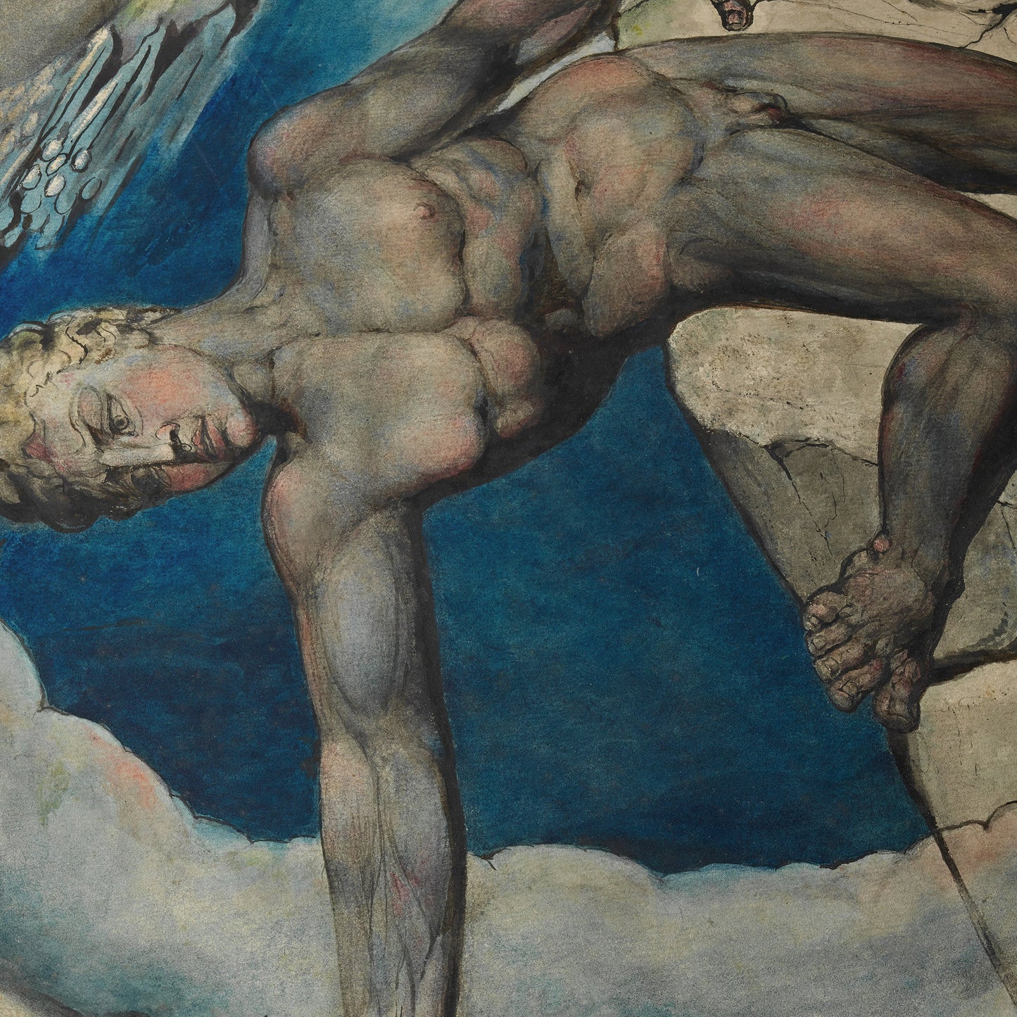 Antaeus Setting Down Dante and Virgil in the Last Circle of Hell | William Blake | 1824-27