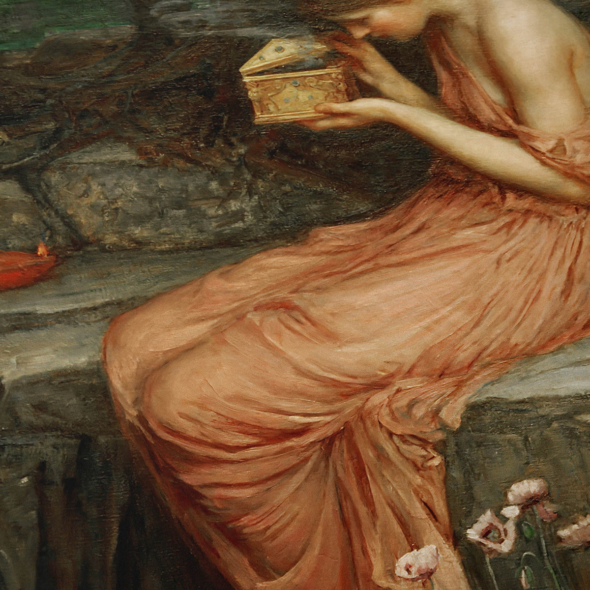 Psyche Opening the Golden Box | John William Waterhouse | 1903