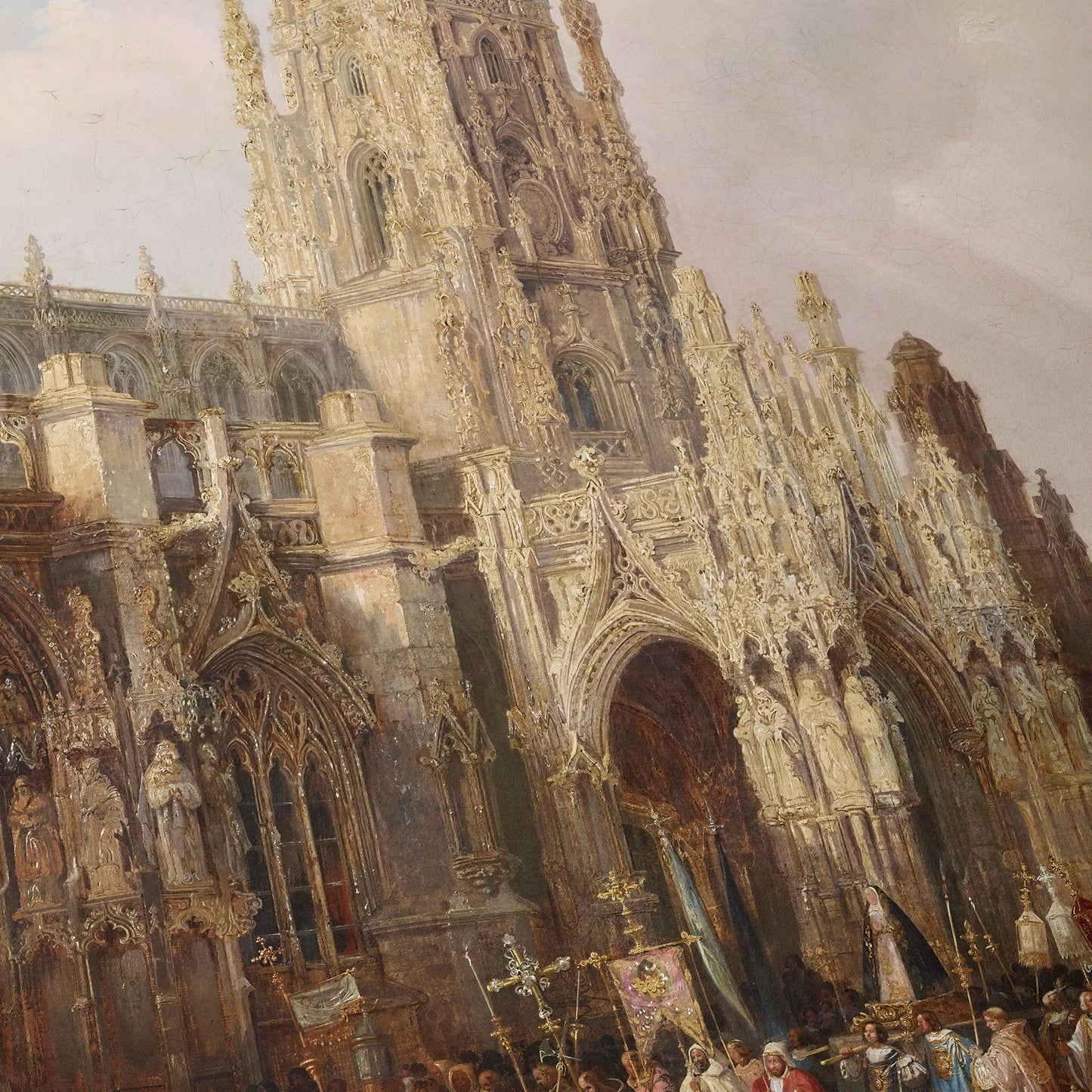A Procession in the Cathedral of Oviedo | Genaro Pérez Villaamil | 1837