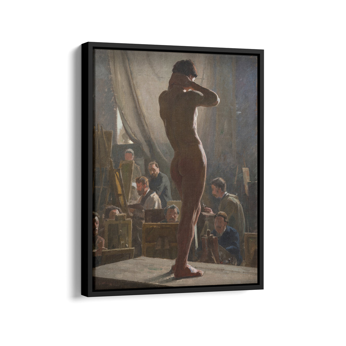 Male Nude in the Studio of Bonnat | Laurits Tuxen | 1877