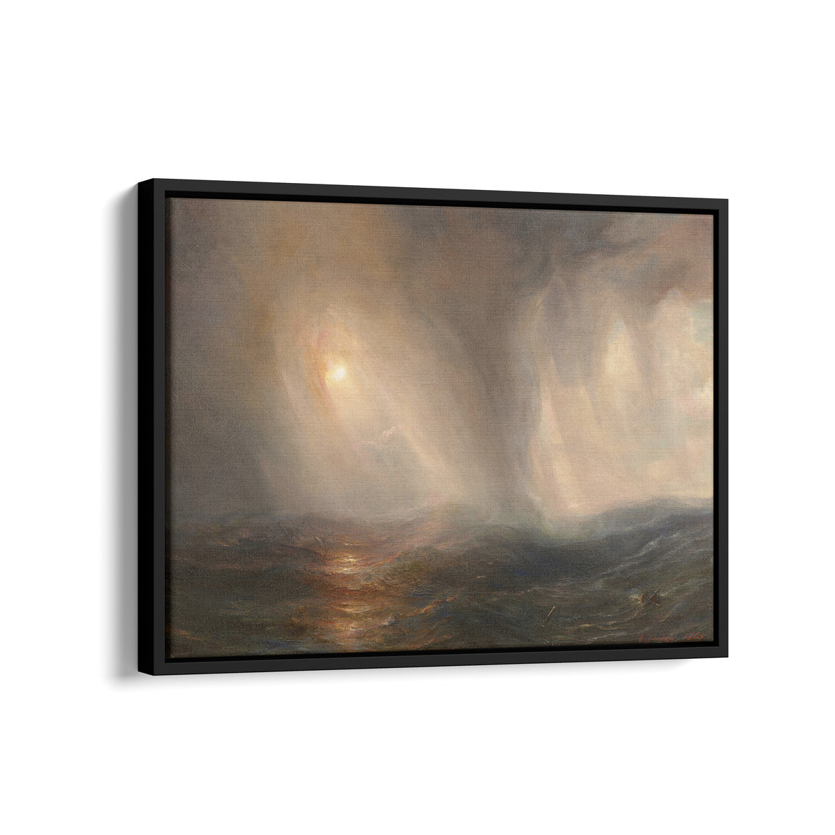 Light Effect in the Heart of a Storm at Sea | Théodore Gudin | 1867