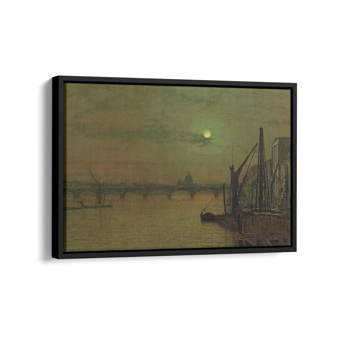 Waterloo Bridge, London, looking east | John Atkinson Grimshaw | 1883