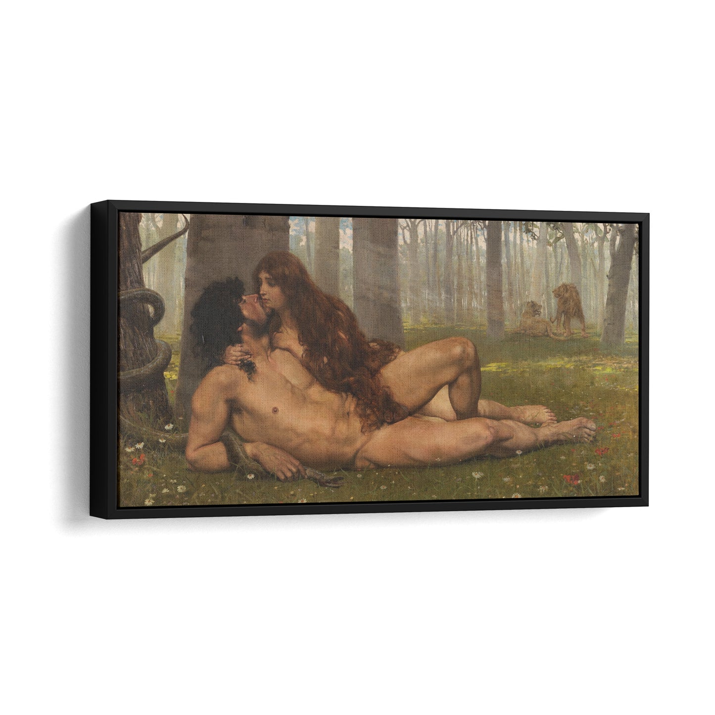 The First Kiss of Adam and Eve | Salvador Viniegra | 1891