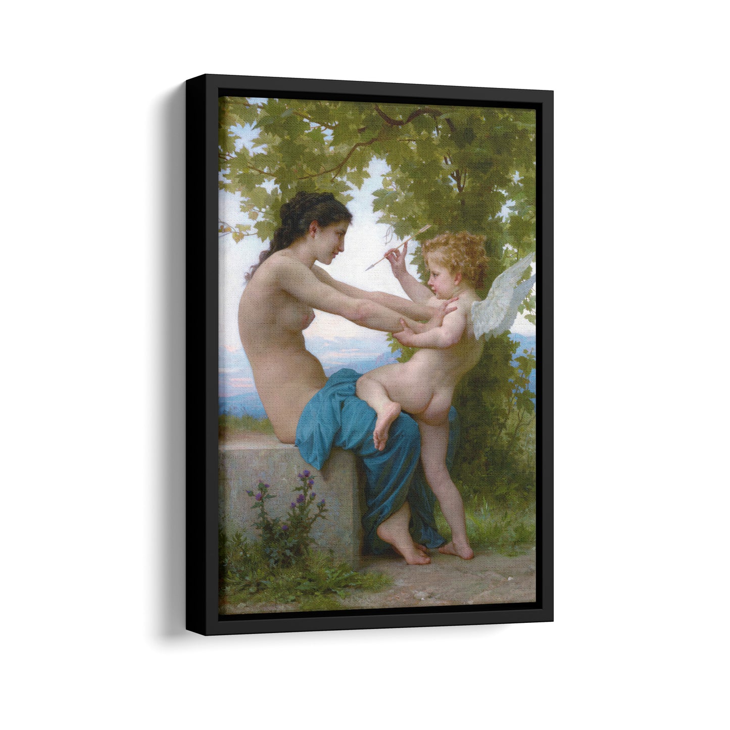 A Young Girl Defending Herself Against Love | William-Adolphe Bouguereau | 1880