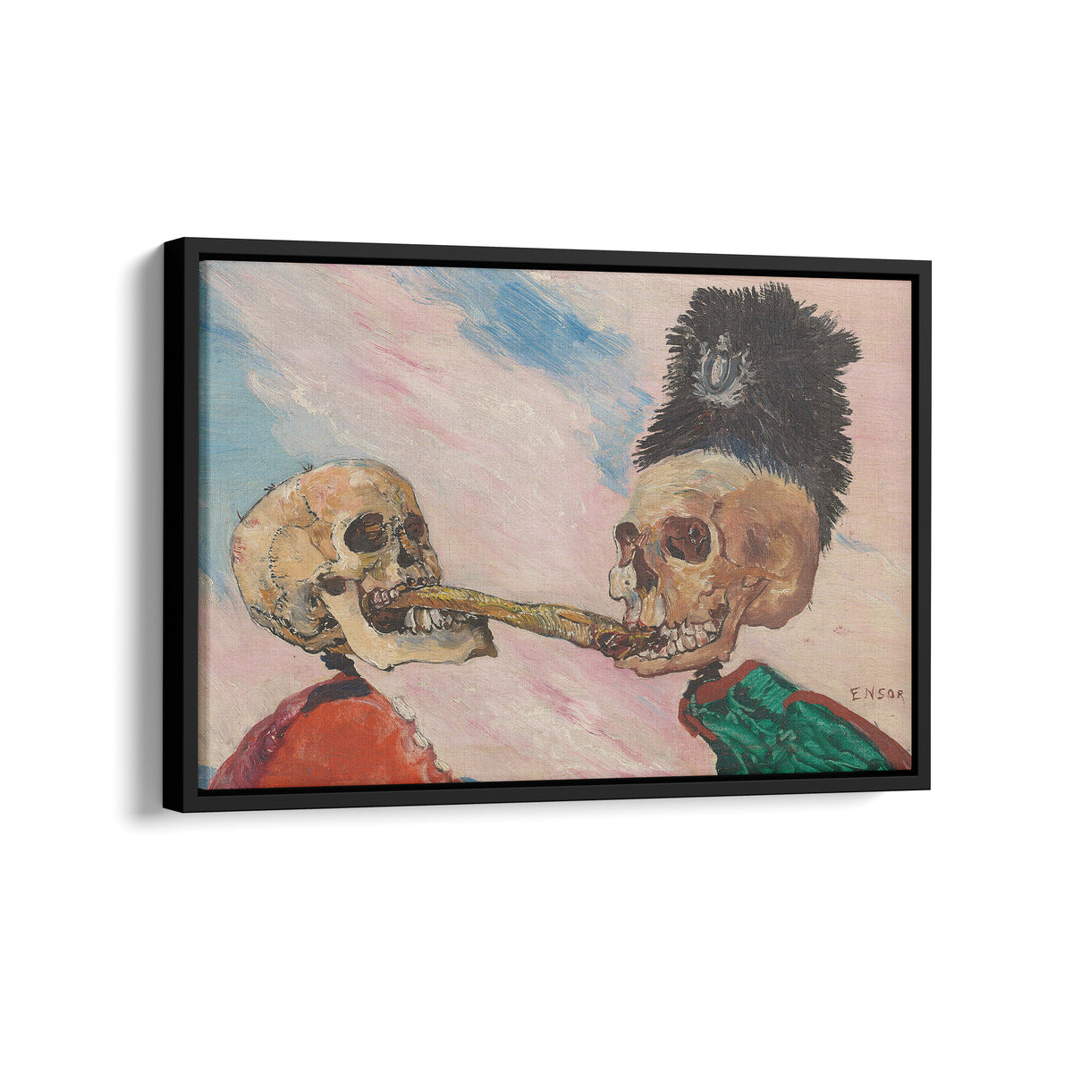 Skeletons Fighting over a Pickled Herring | James Ensor | 1891