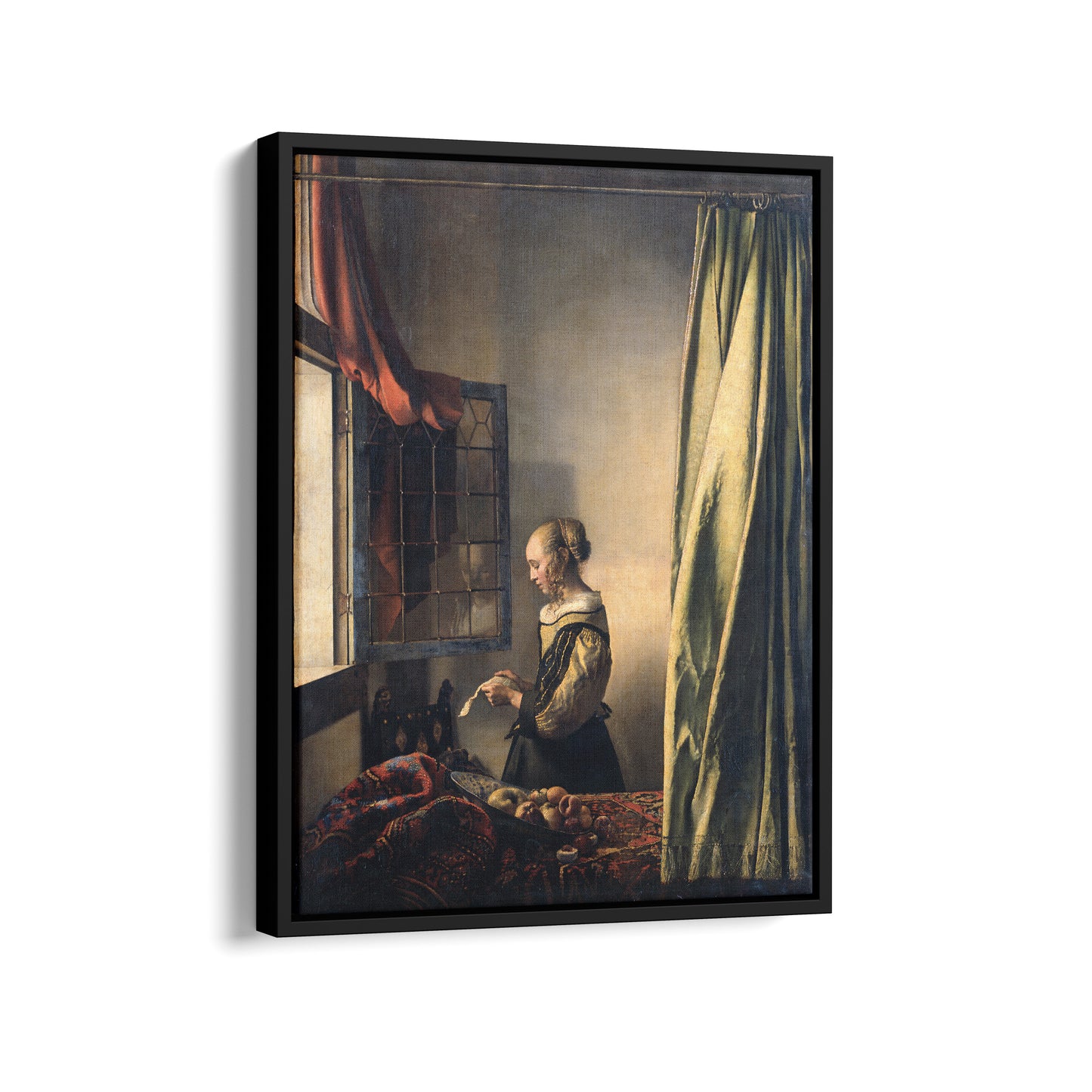 Girl Reading a Letter at an Open Window (Before Restoration) | Johannes Vermeer | 1657