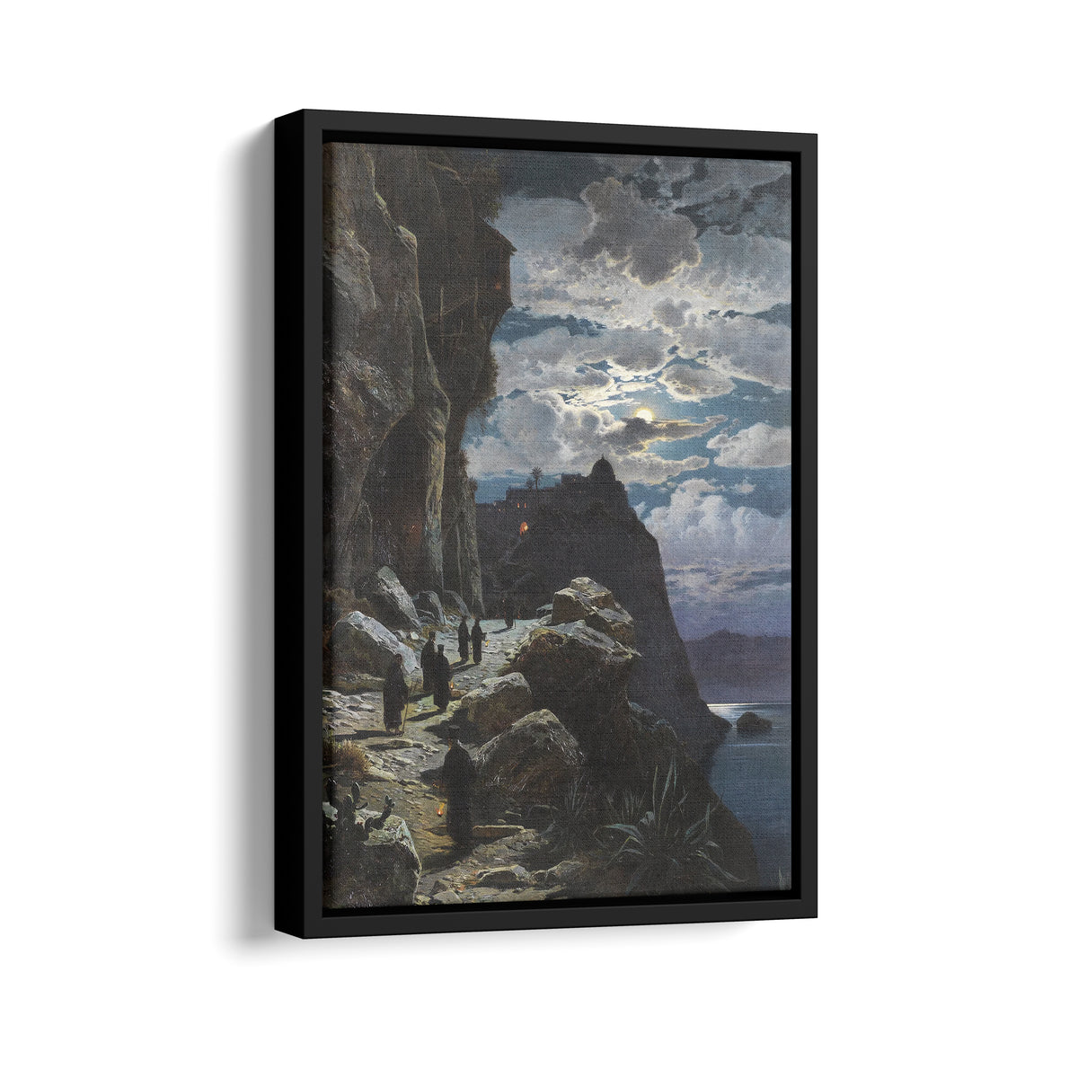 Monks Walk to the Mountain Monastery of Athos | Hermann Corrodi | 1905