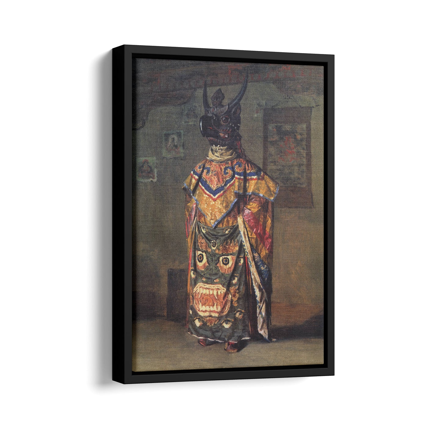 Buddhist Lama in a Monastery on a Holiday Pemionchi. Sikkim | Vasily Vereshchagin | 1875
