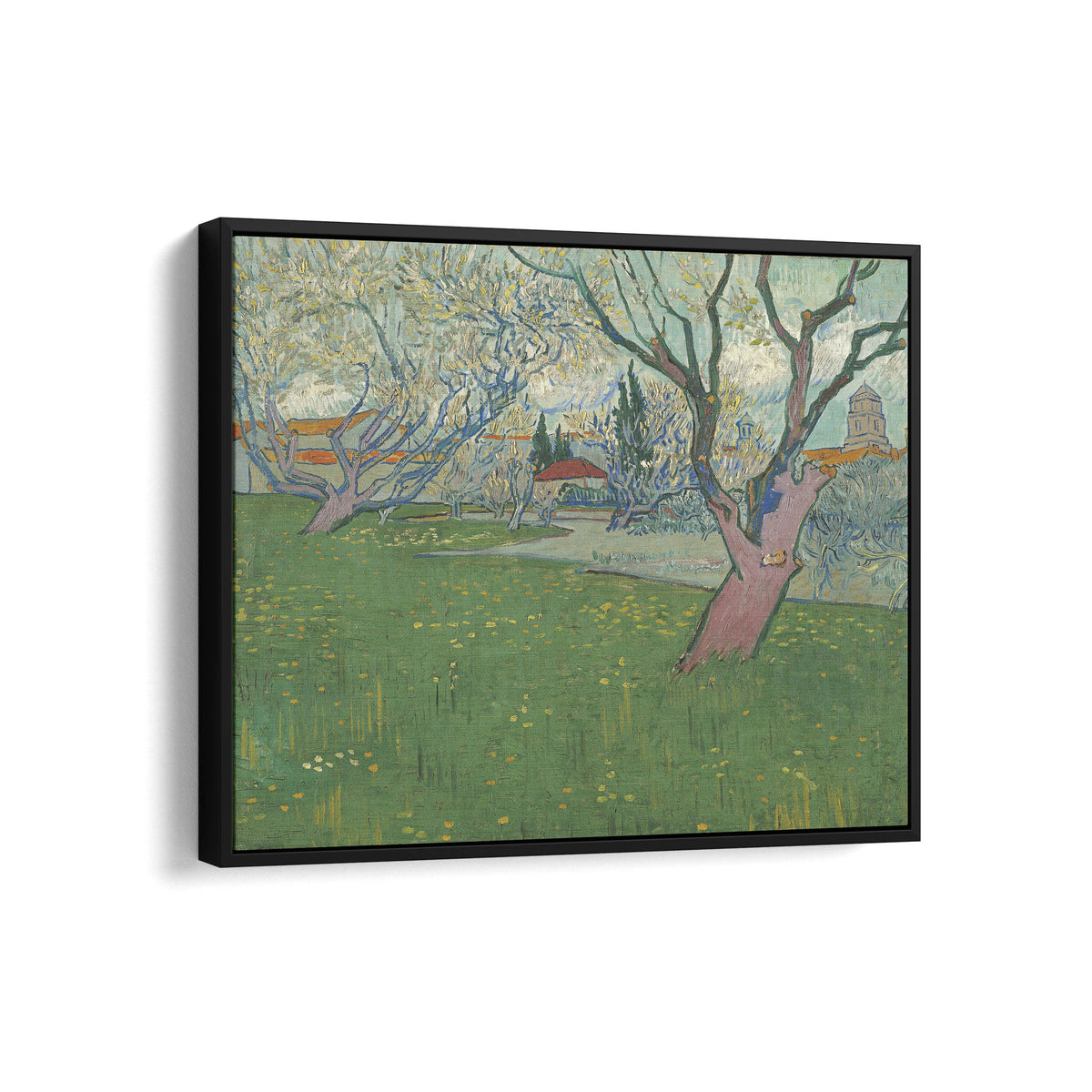 Orchard in Bloom with View of Arles | Vincent van Gogh | 1889