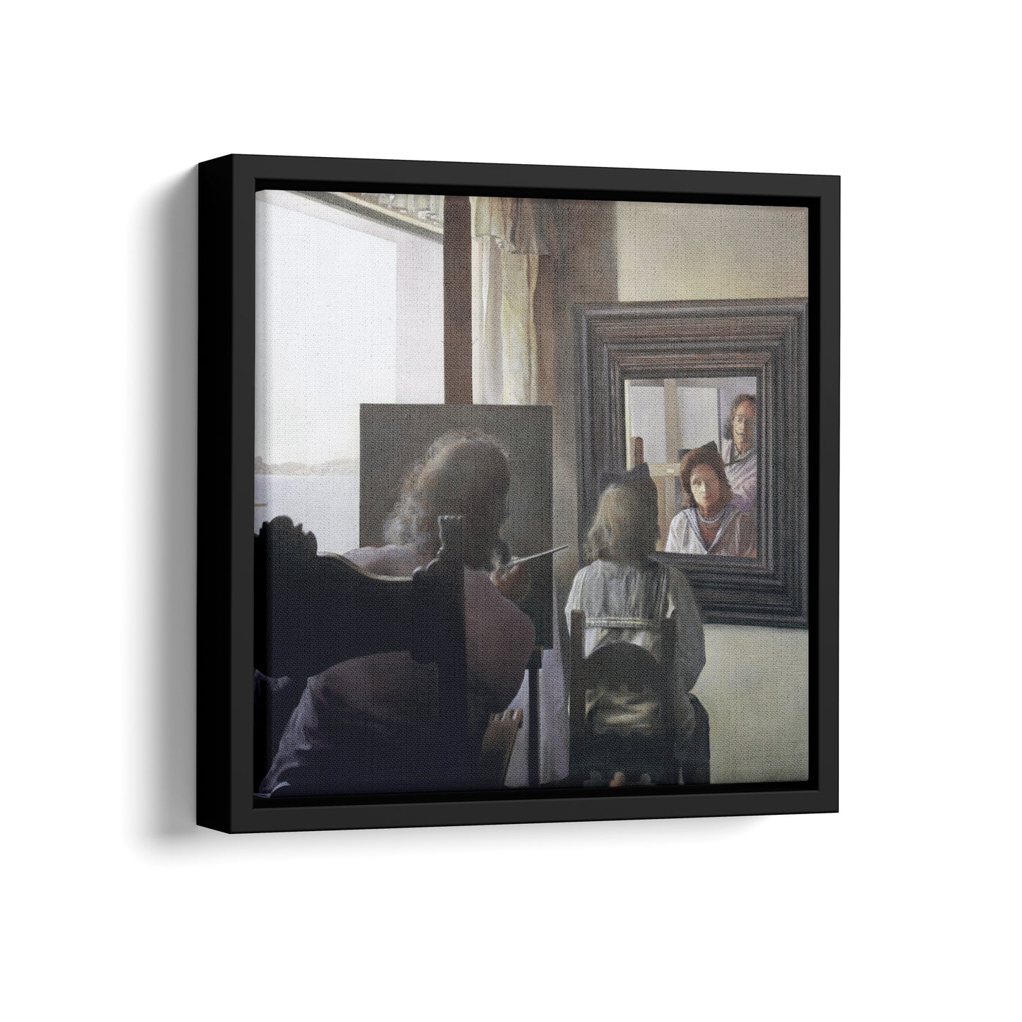 Dalí Seen from the Back Painting Gala from the Back Eternalised by Six Virtual Corneas Provisionally Reflected by Six Real Mirrors | Salvador Dali | 1972-73