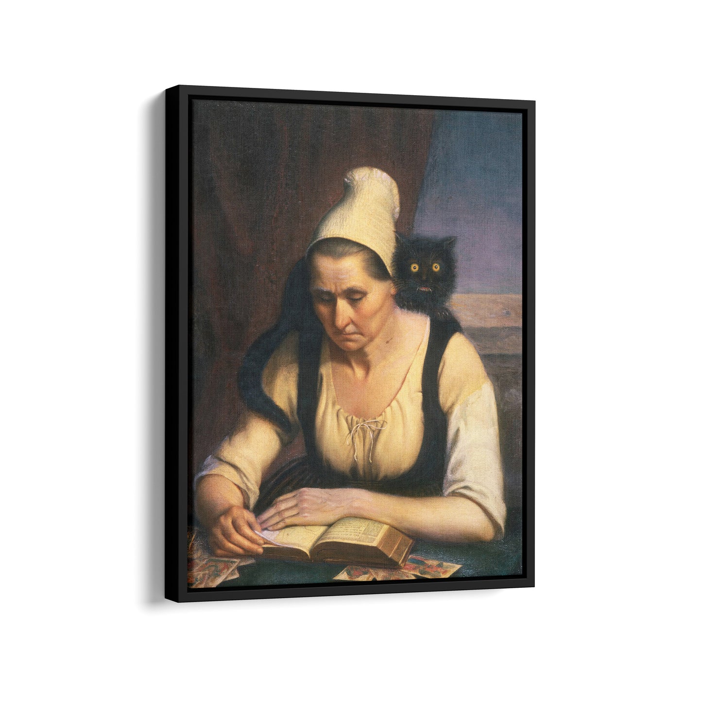 Fortune Teller Studying a Book of Necromancy | Clémentine Dondey | 1847