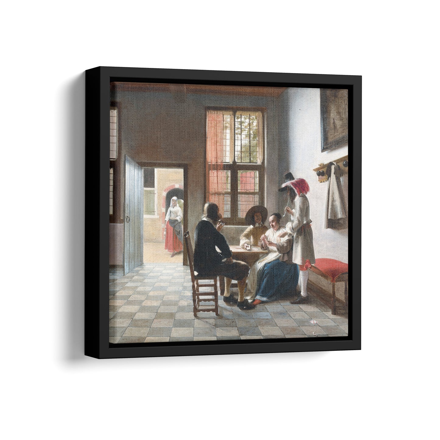 Cardplayers in a Sunlit Room | Pieter de Hooch | 1658