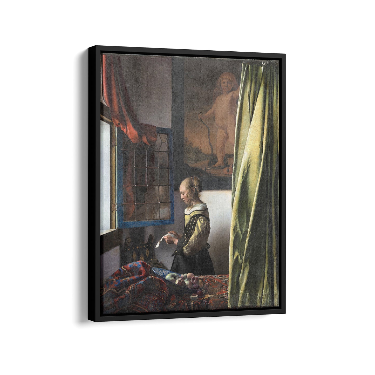 Girl Reading a Letter at an Open Window (After Restoration) | Johannes Vermeer | 1657