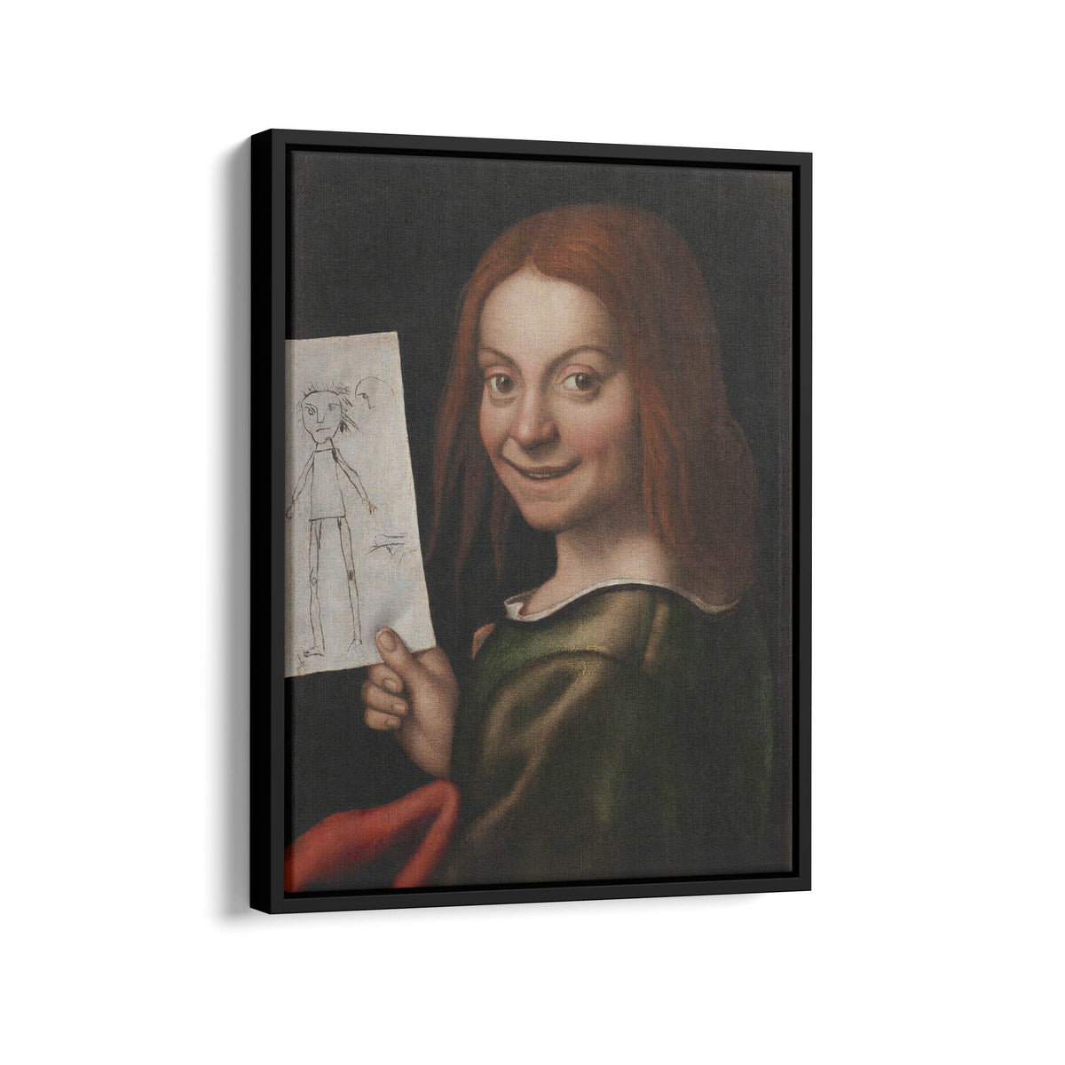 Portrait of a Young Boy Holding a Child's Drawing | Giovanni Francesco Caroto | c. 1515