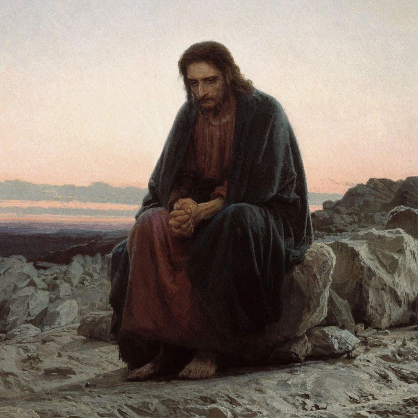 Christ in the Desert | Iván Kramskói | 1872