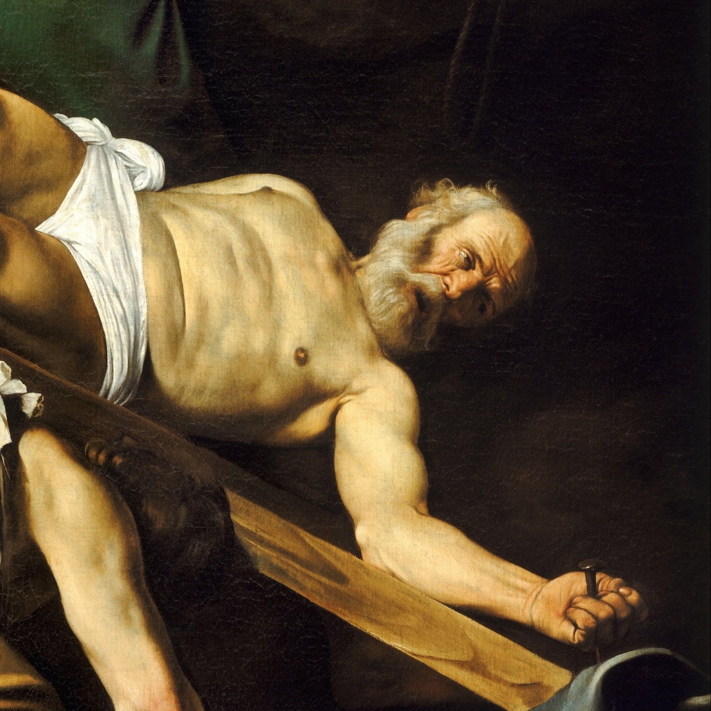 Crucifixion of Saint Peter | Caravaggio | 1601
