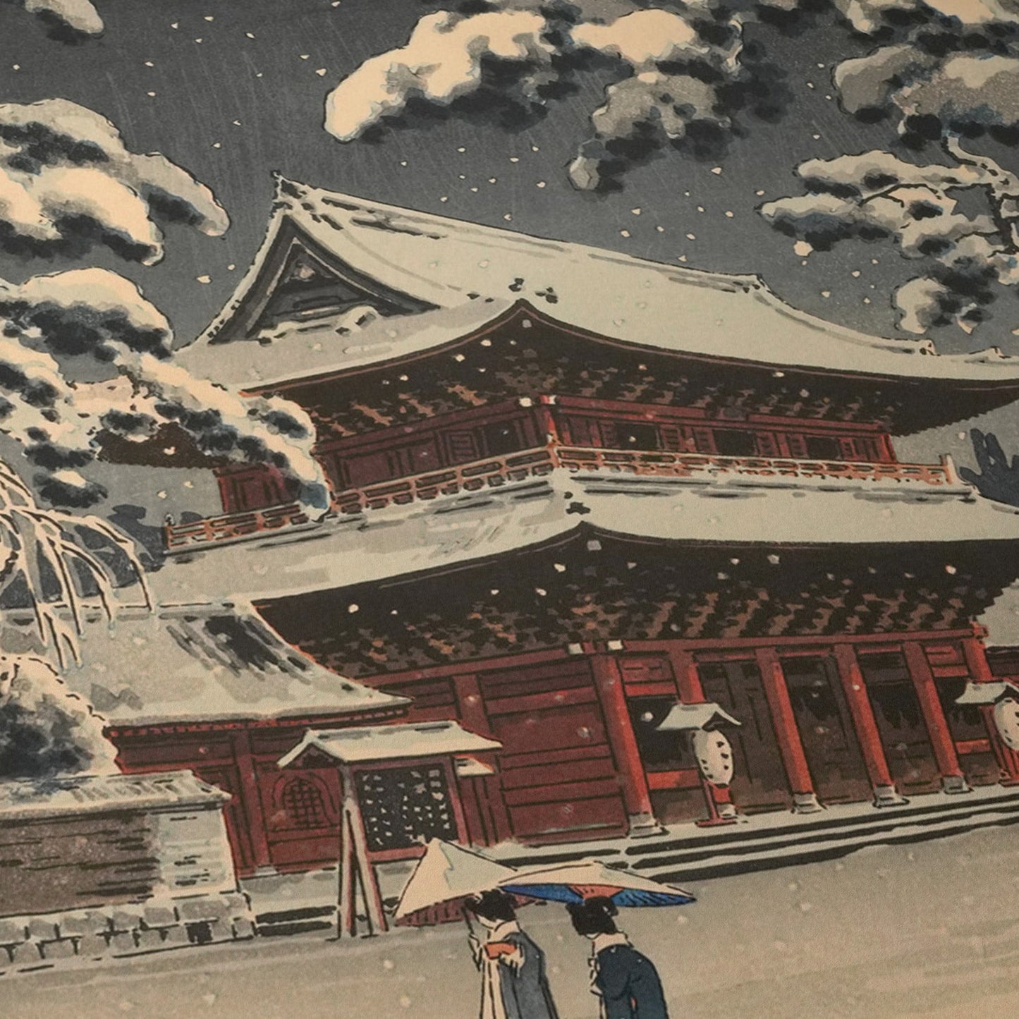 Zojo-ji Temple in Snow | Tsuchiya Koitsu | 1870 - 1949