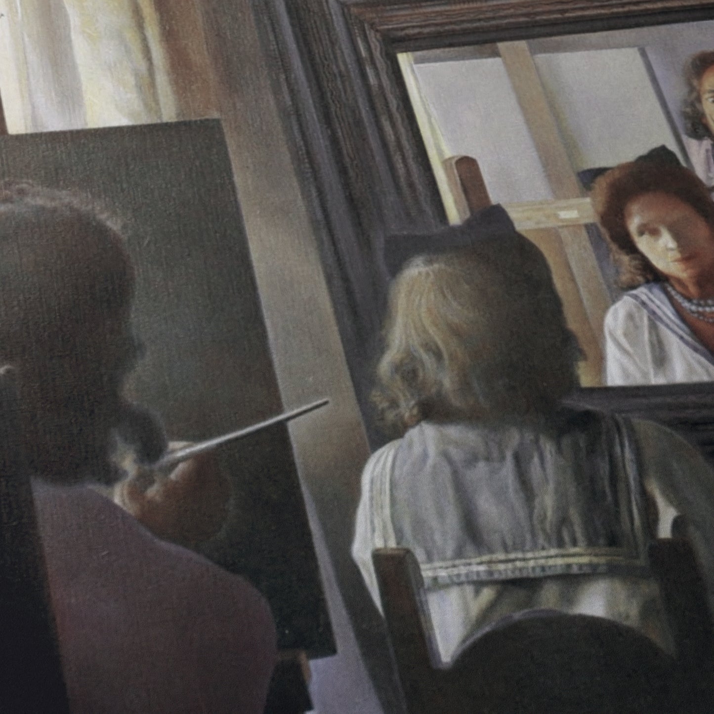 Dalí Seen from the Back Painting Gala from the Back Eternalised by Six Virtual Corneas Provisionally Reflected by Six Real Mirrors | Salvador Dali | 1972-73