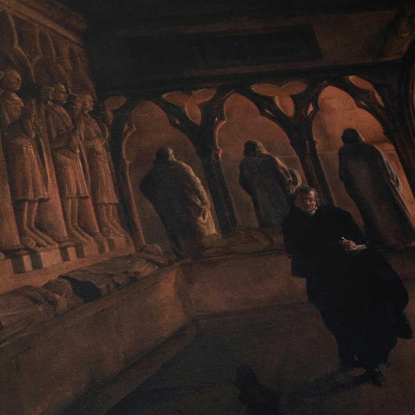 The 14th Century Sculpture Room at the Musee des Monuments | Francais Charles Marie Bouton | 1810
