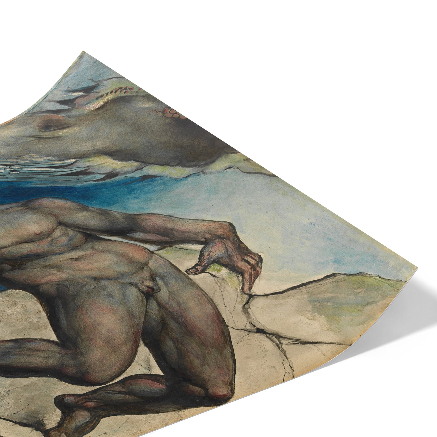 Antaeus Setting Down Dante and Virgil in the Last Circle of Hell | William Blake | 1824-27