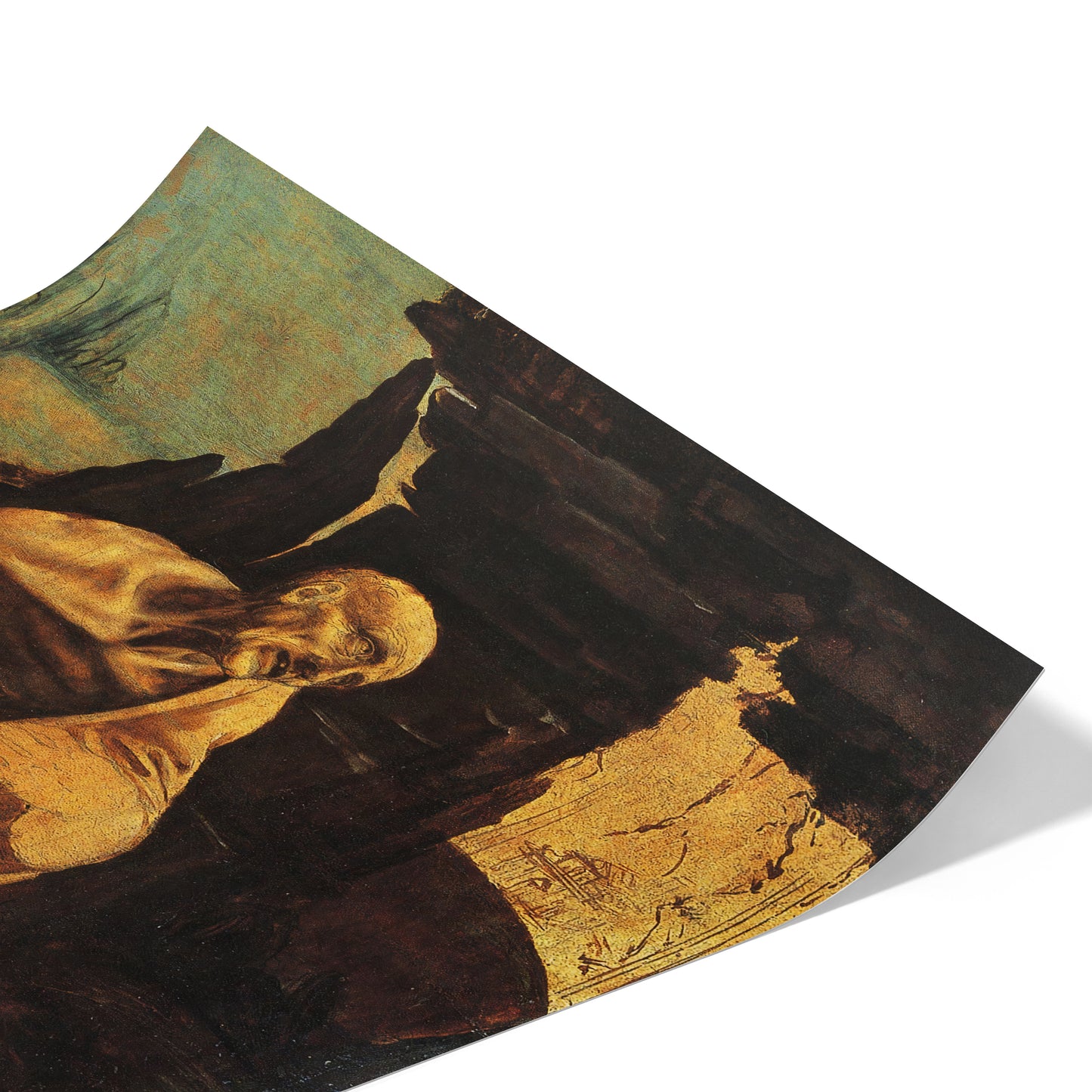 St. Jerome in the Wilderness | Leonardo da Vinci | c. 1480-90