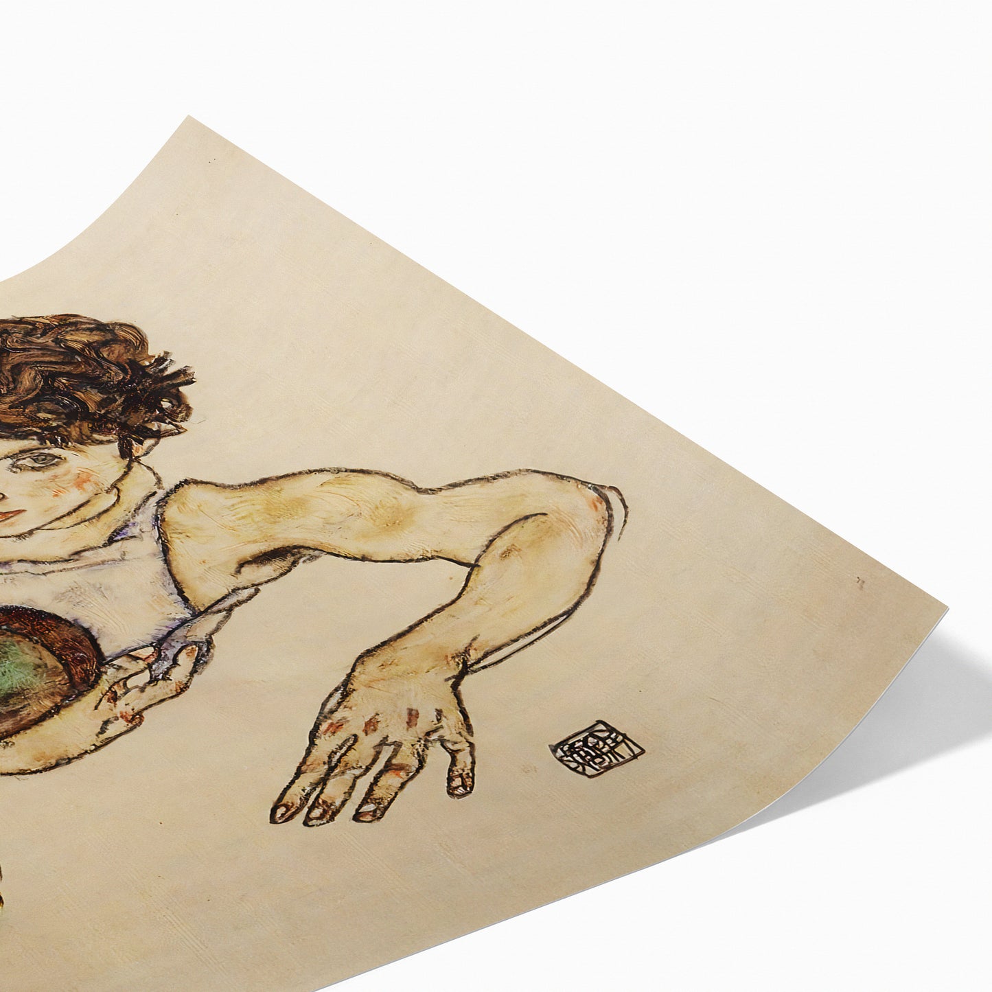 Reclining Woman with Green Stockings | Egon Schiele | 1917