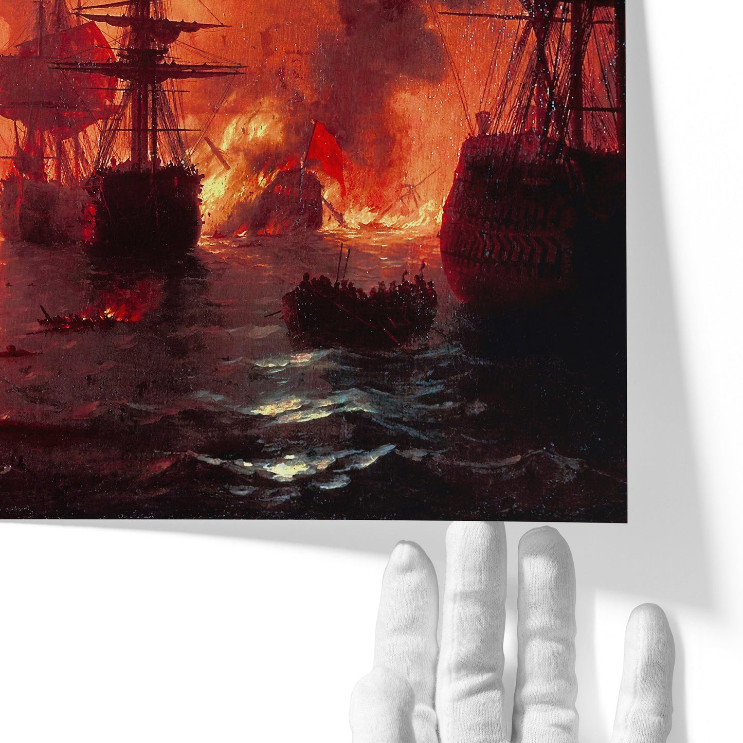 Battle of Çesme at Night | Ivan Aivazovski | 1848