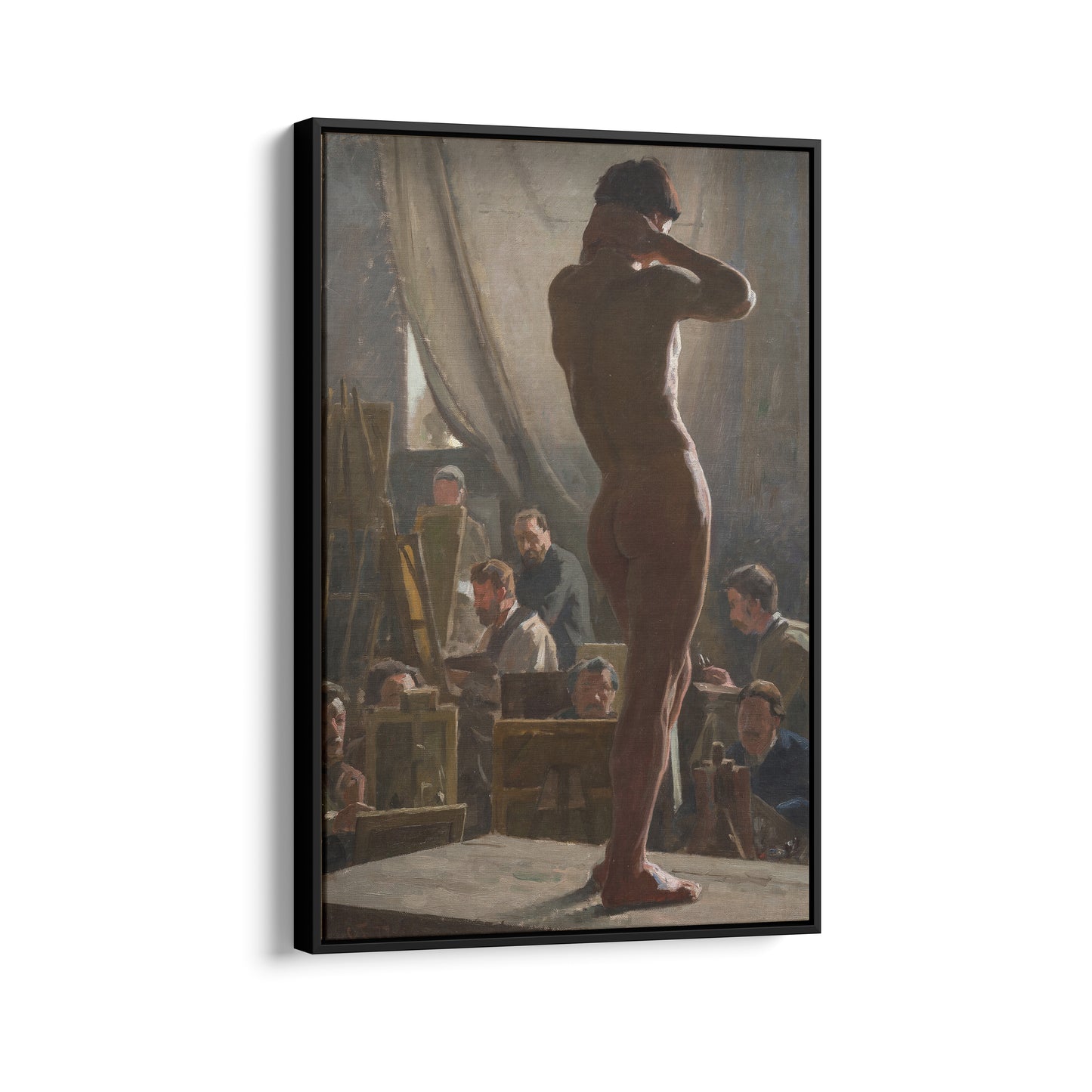 Male Nude in the Studio of Bonnat | Laurits Tuxen | 1877