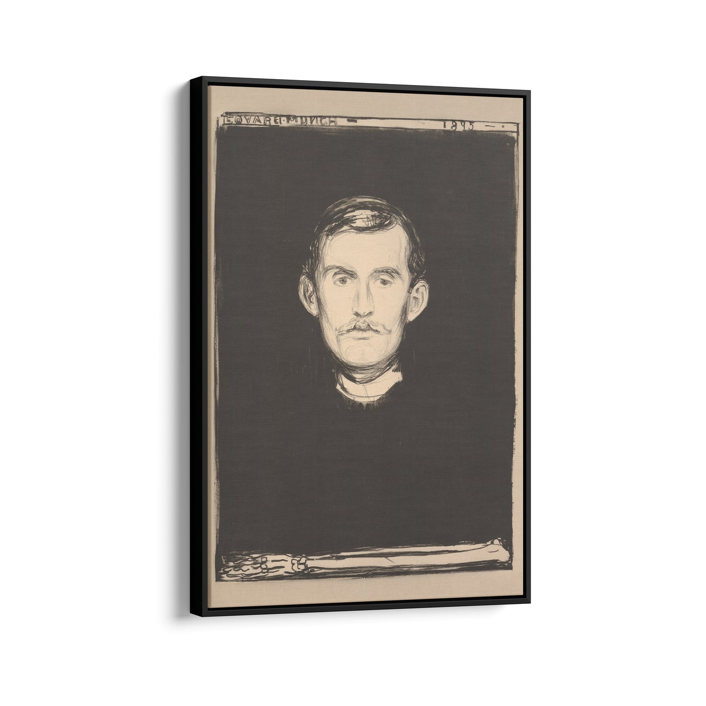 Self-Portrait with Skeleton Arm | Edvard Munch | 1895