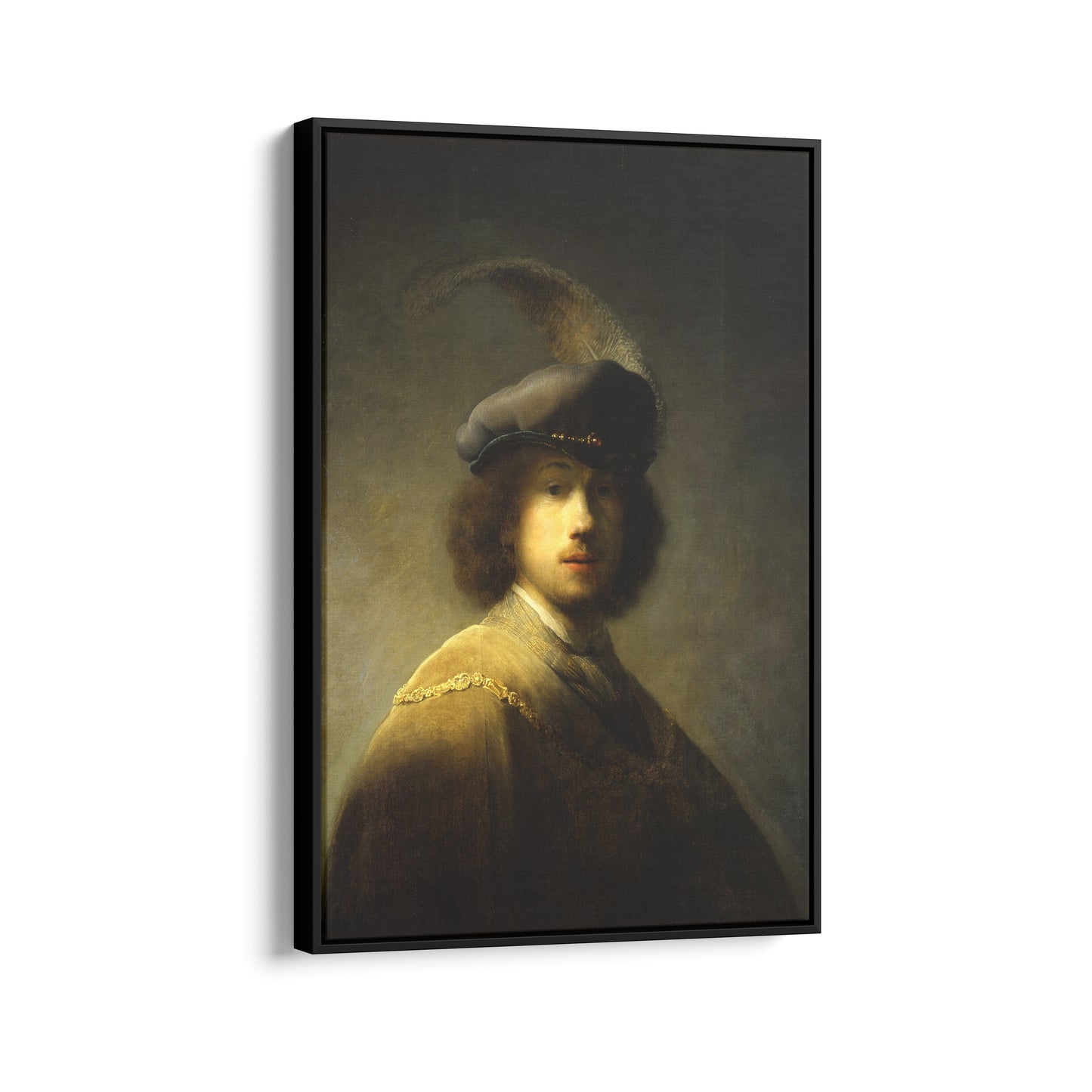 Self-Portrait with Plumed Beret | Rembrandt | 1629