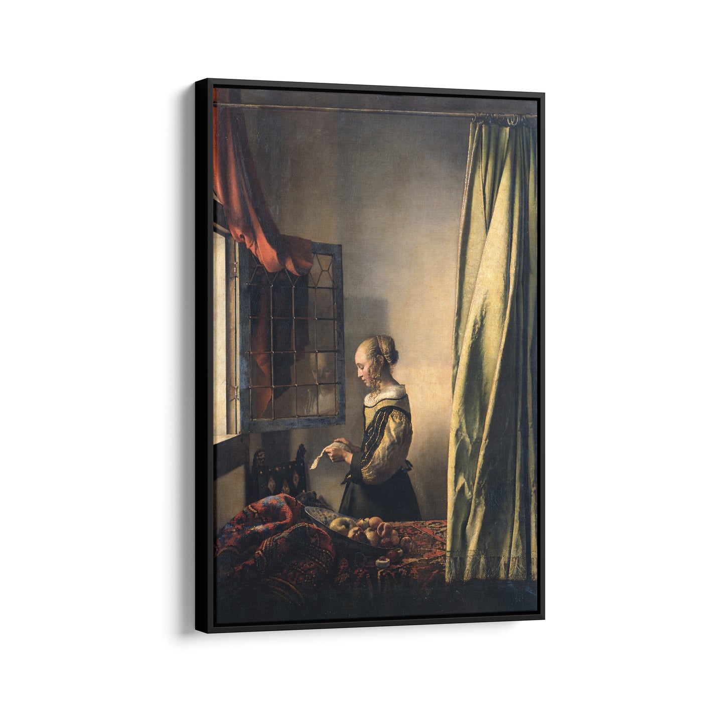 Girl Reading a Letter at an Open Window (Before Restoration) | Johannes Vermeer | 1657
