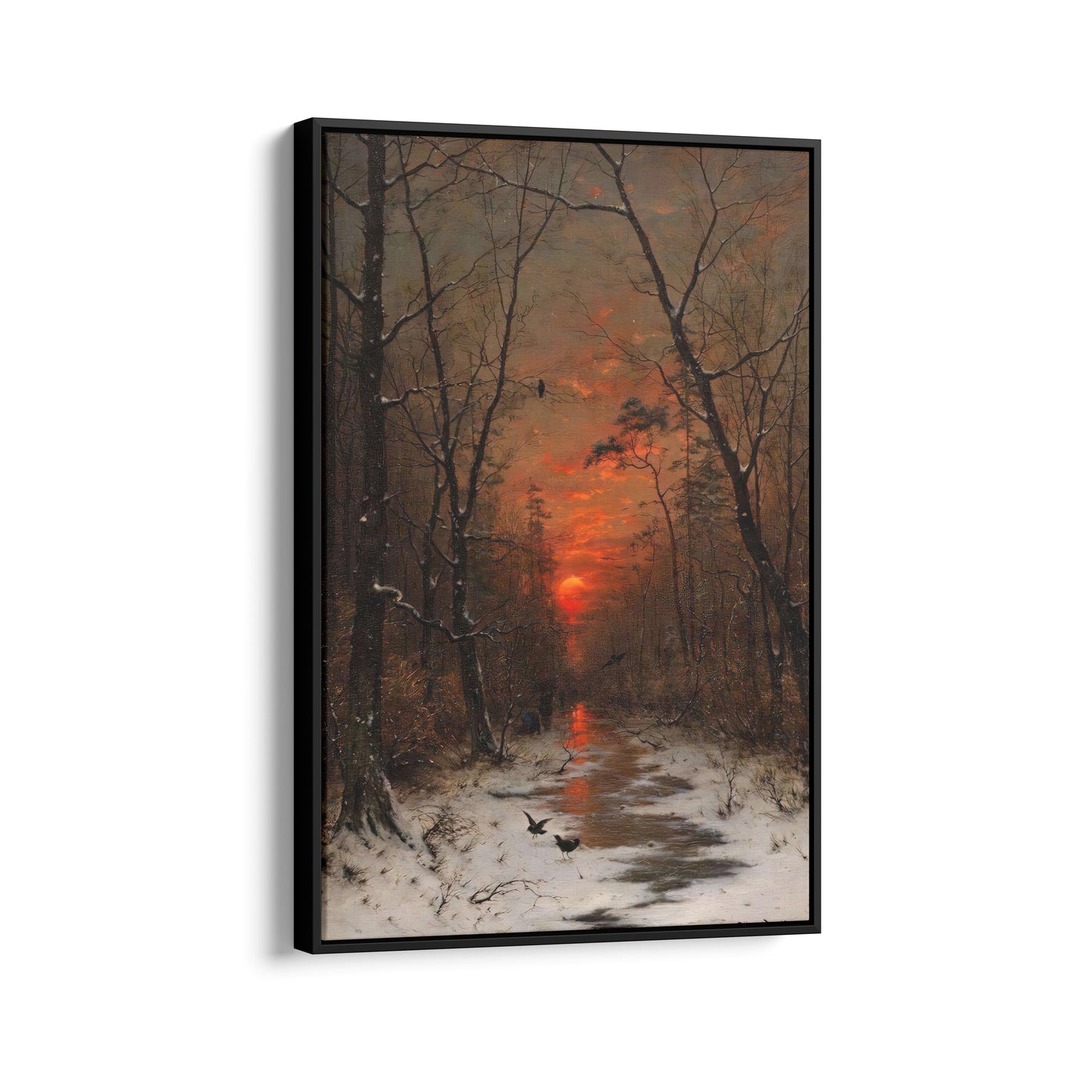 Sunset Over the Winter Forest | Heinrich Gogarten | 1881