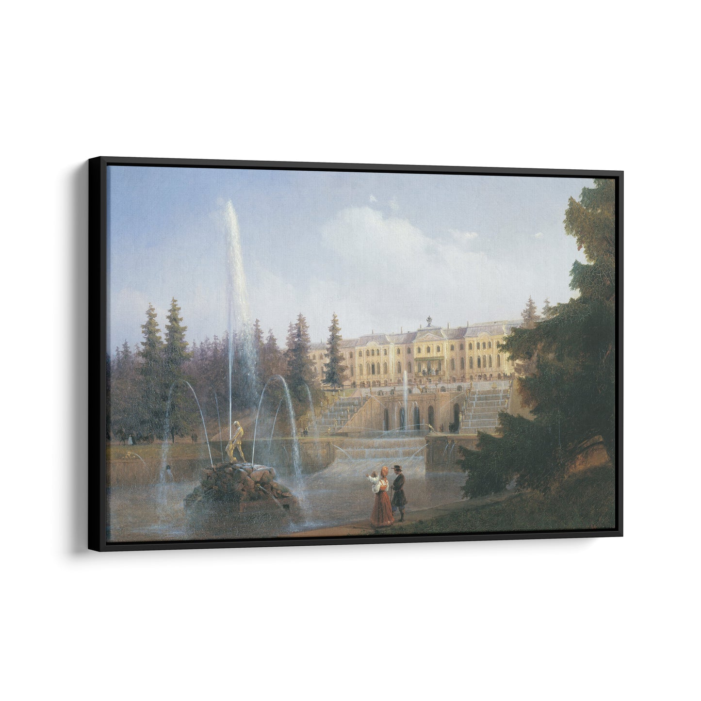 View of a Fountain and Peterhof Palace | Ivan Aivazovsky | 1837