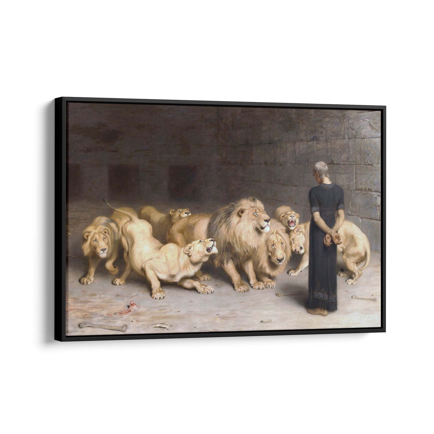 Daniel in the Lion's Den | Briton Rivière | 1872