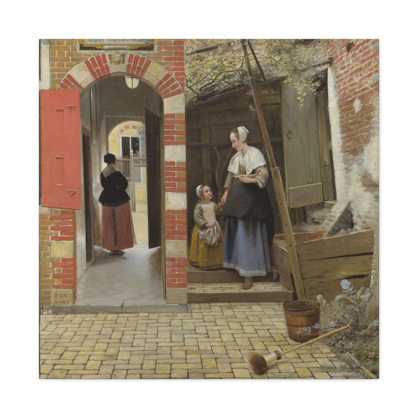 The Courtyard of a House in Delft | Pieter de Hooch | 1658