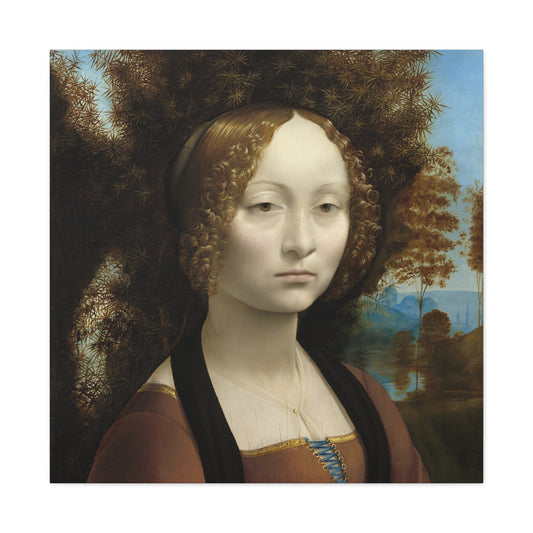 Portrait of Ginevra de' Benci | Leonardo da Vinci | c. 1474-78