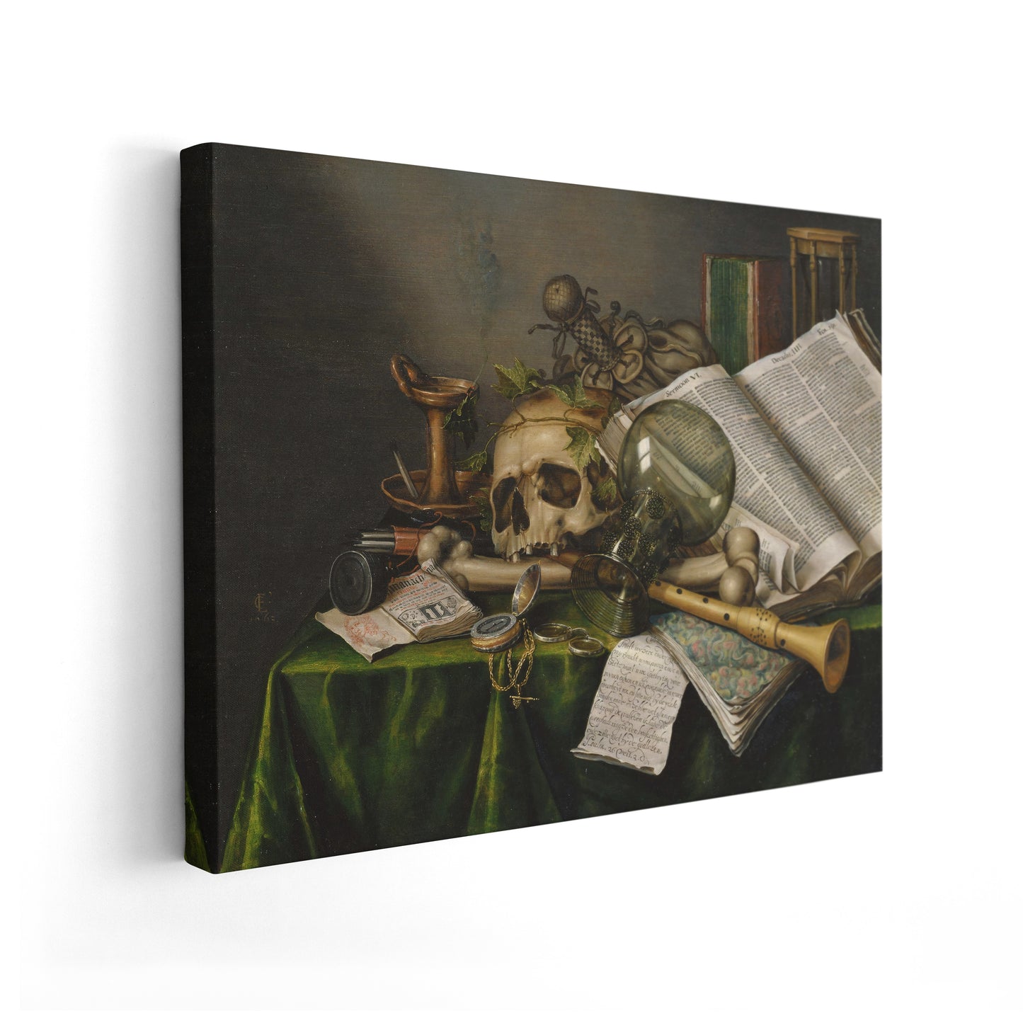 Vanitas. Still Life with Books, Manuscripts and a Skull | Edward Collier | 1663