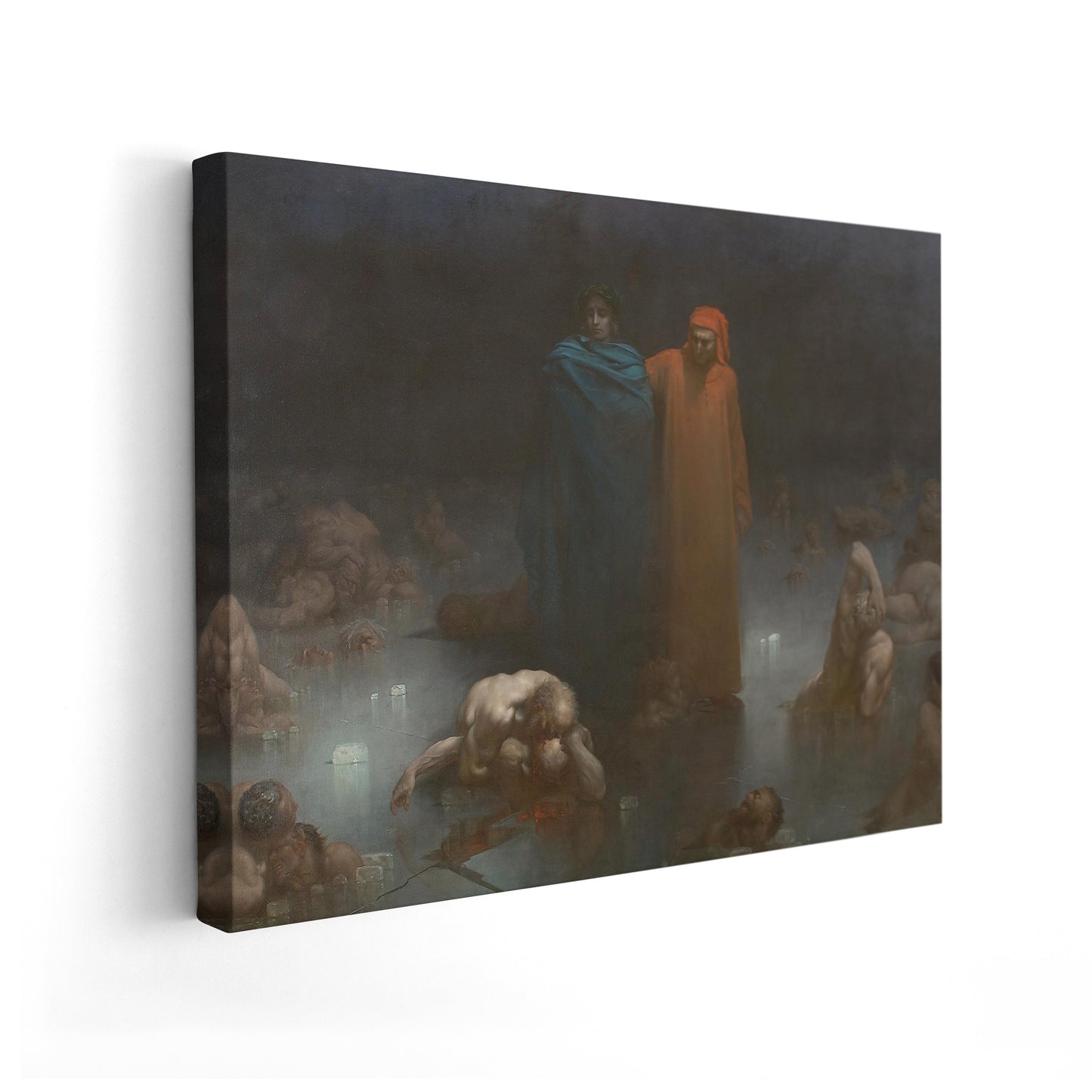 Dante and Virgil in the Ninth Circle of Hell | Gustave Doré | 1861