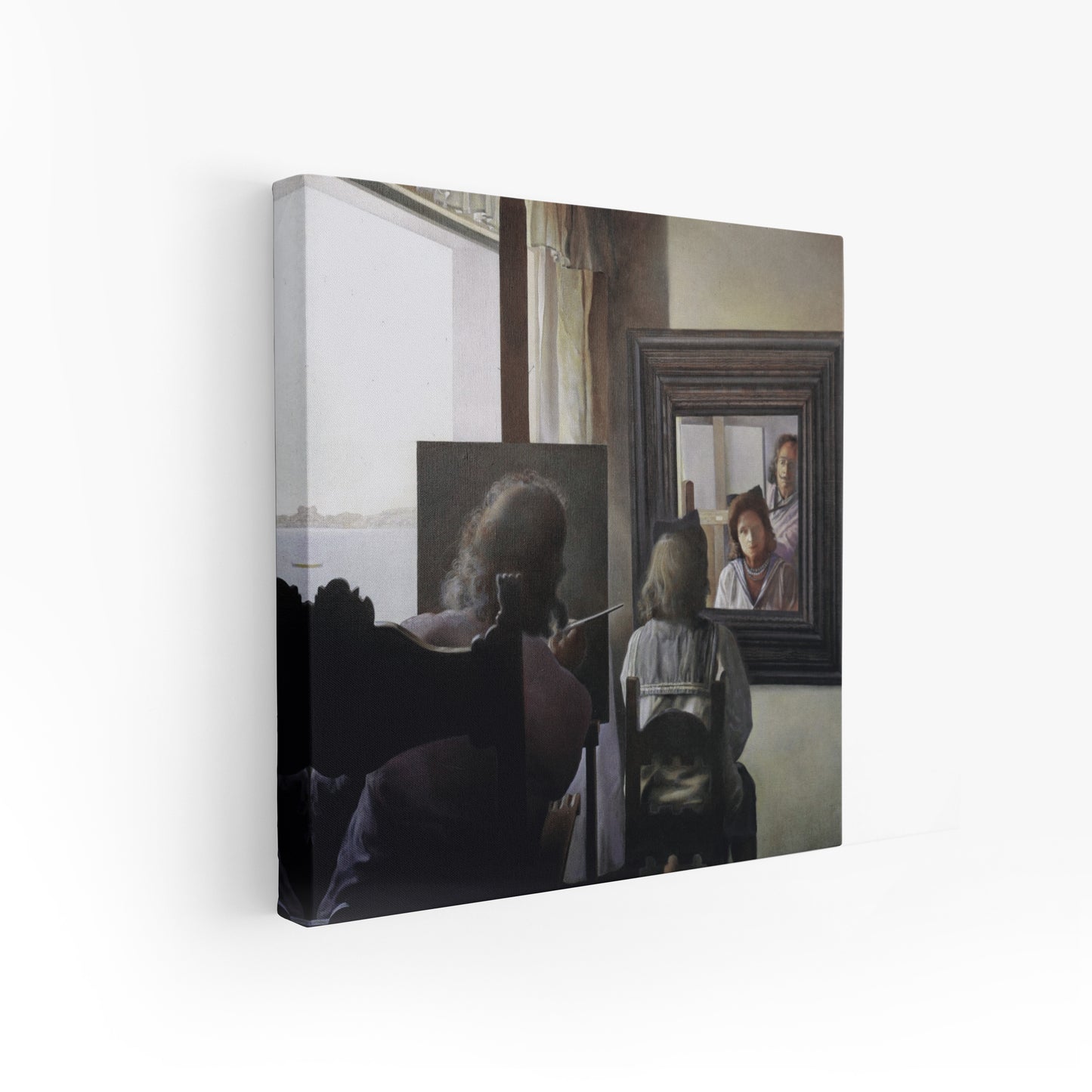 Dalí Seen from the Back Painting Gala from the Back Eternalised by Six Virtual Corneas Provisionally Reflected by Six Real Mirrors | Salvador Dali | 1972-73