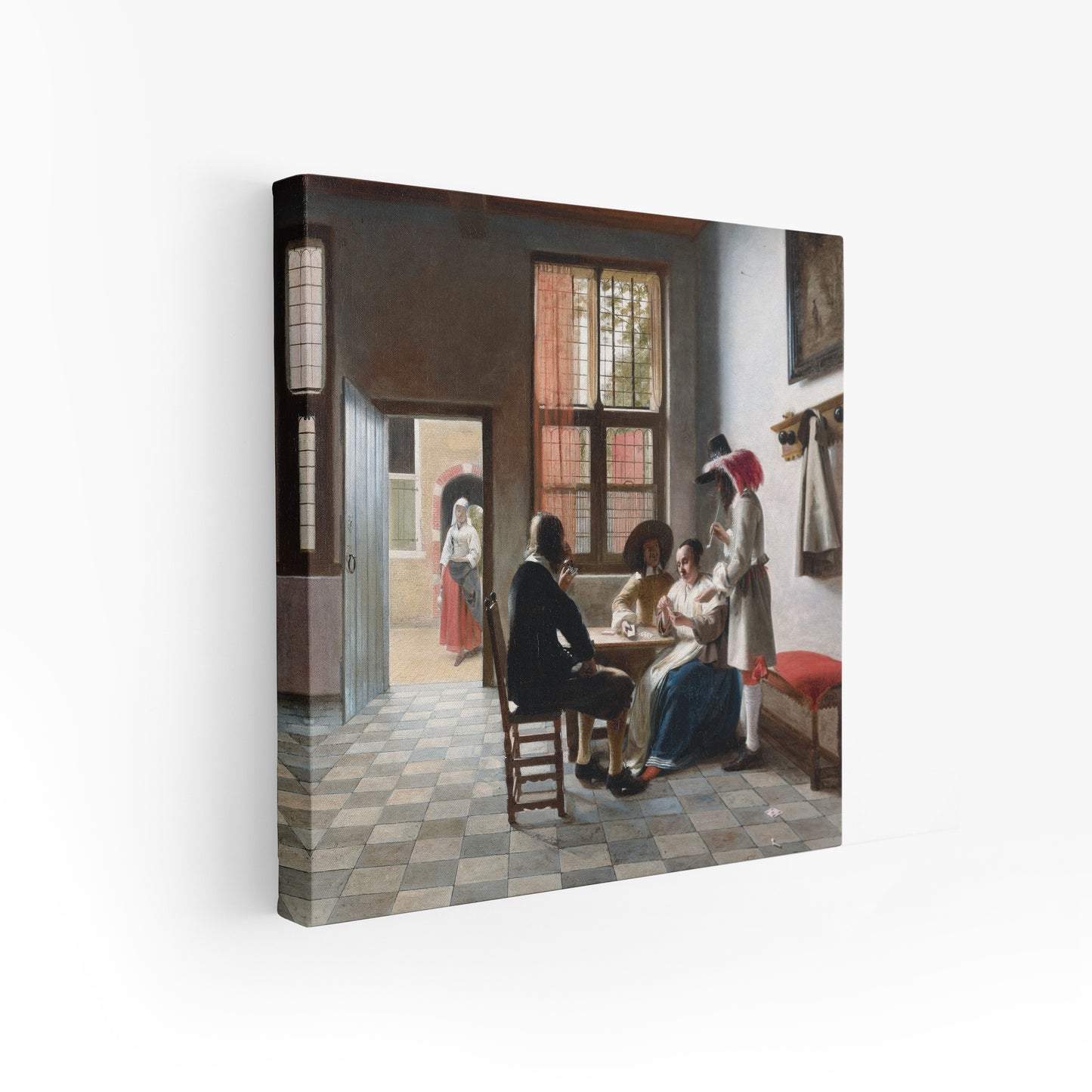 Cardplayers in a Sunlit Room | Pieter de Hooch | 1658