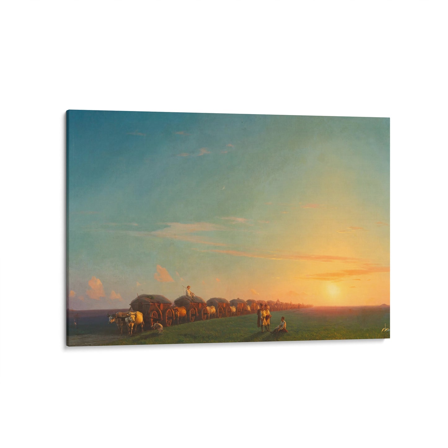Broad Landscape with Settlers | Ivan Aivazovsky | 1856