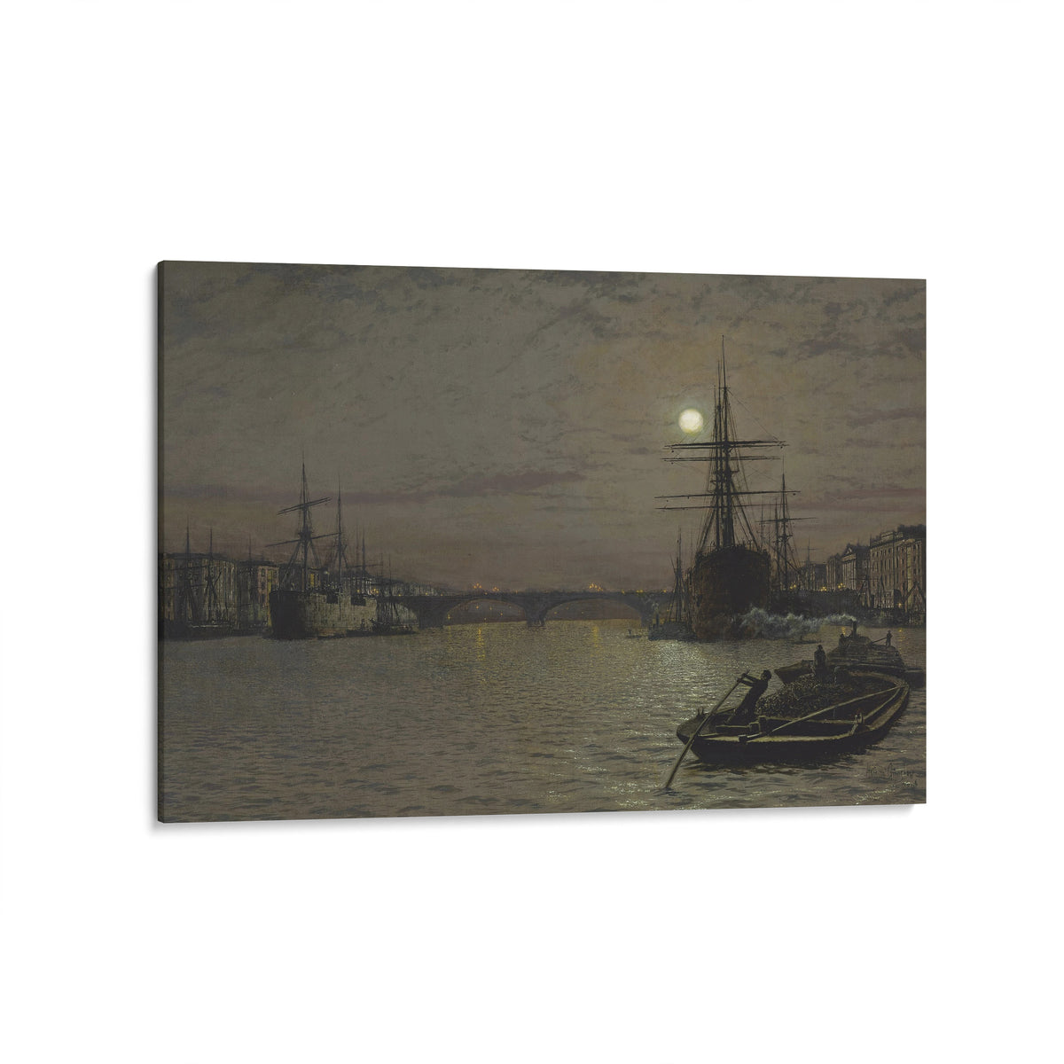 The Pool and London Bridge at Night | John Atkinson Grimshaw | 1884