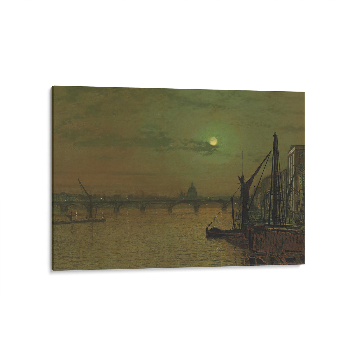 Waterloo Bridge, London, looking east | John Atkinson Grimshaw | 1883