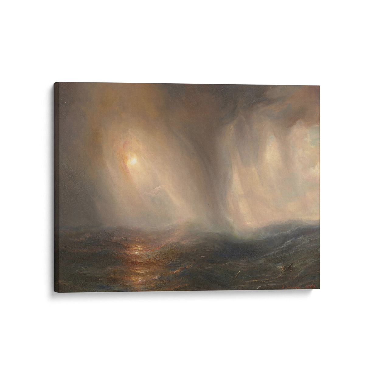 Light Effect in the Heart of a Storm at Sea | Théodore Gudin | 1867