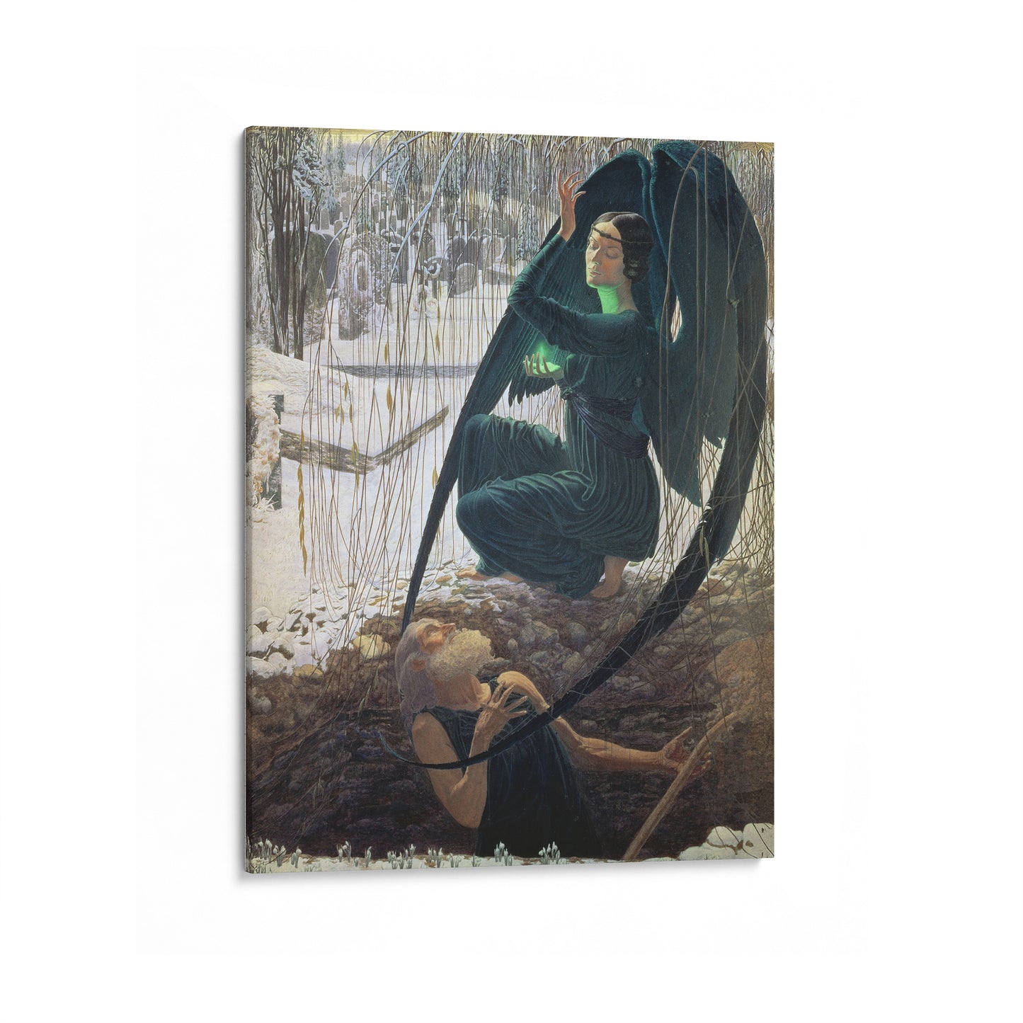 Death and the Gravedigger | Carlos Schwabe | 1890