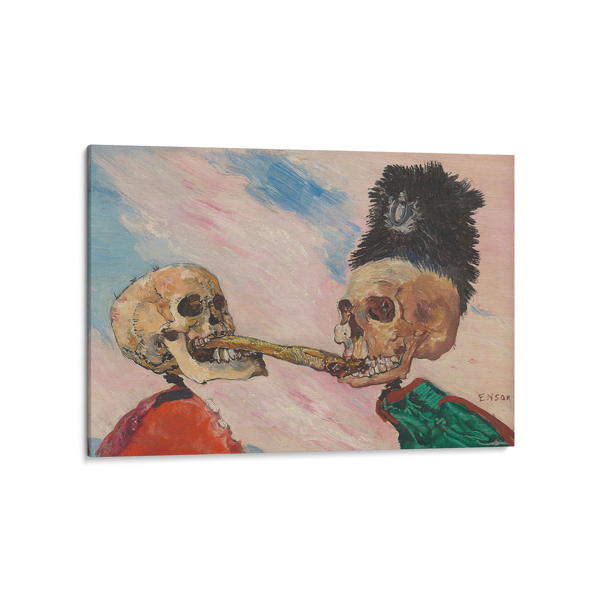Skeletons Fighting over a Pickled Herring | James Ensor | 1891