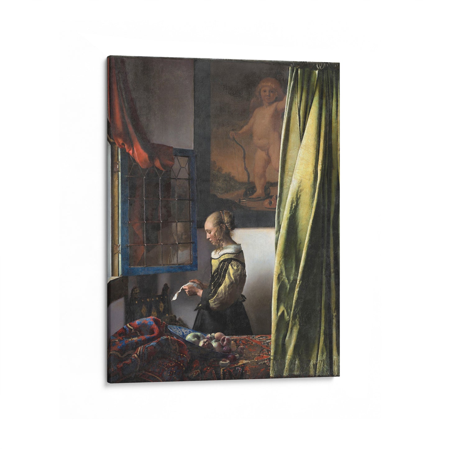 Girl Reading a Letter at an Open Window (After Restoration) | Johannes Vermeer | 1657