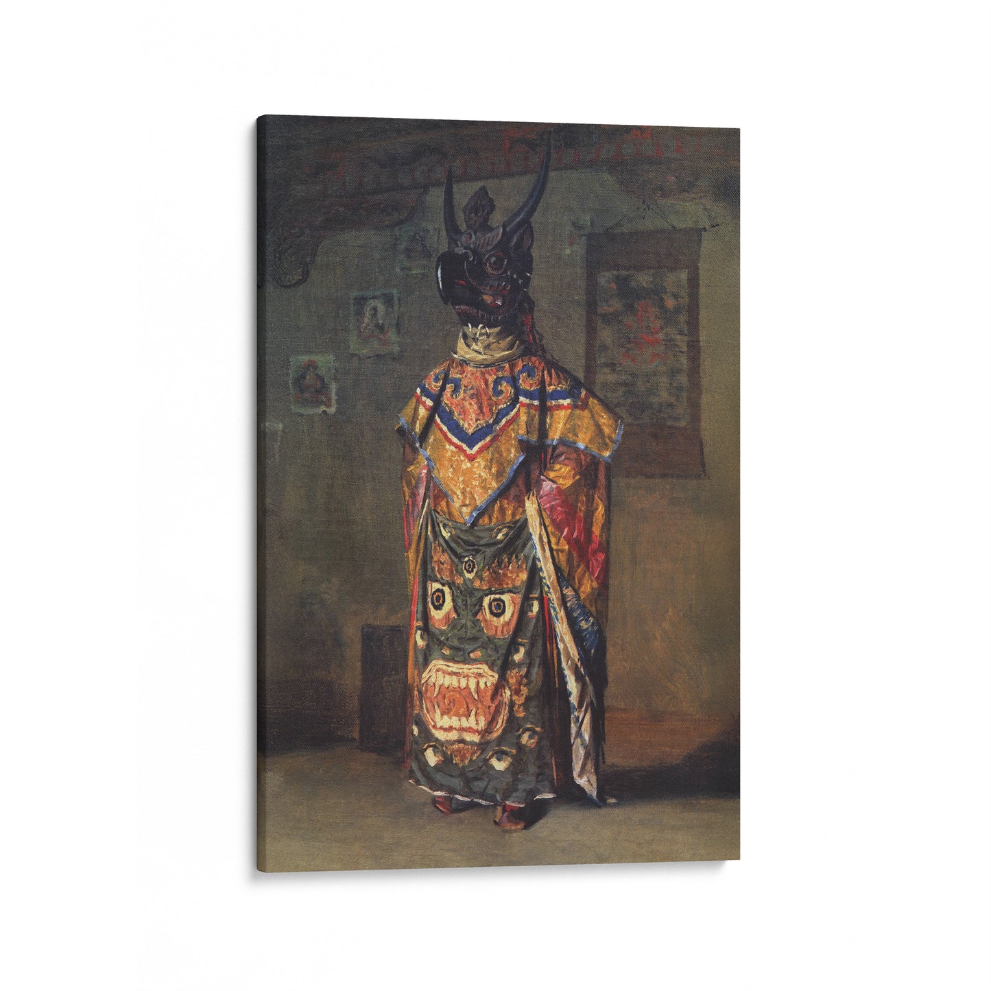Buddhist Lama in a Monastery on a Holiday Pemionchi. Sikkim | Vasily Vereshchagin | 1875