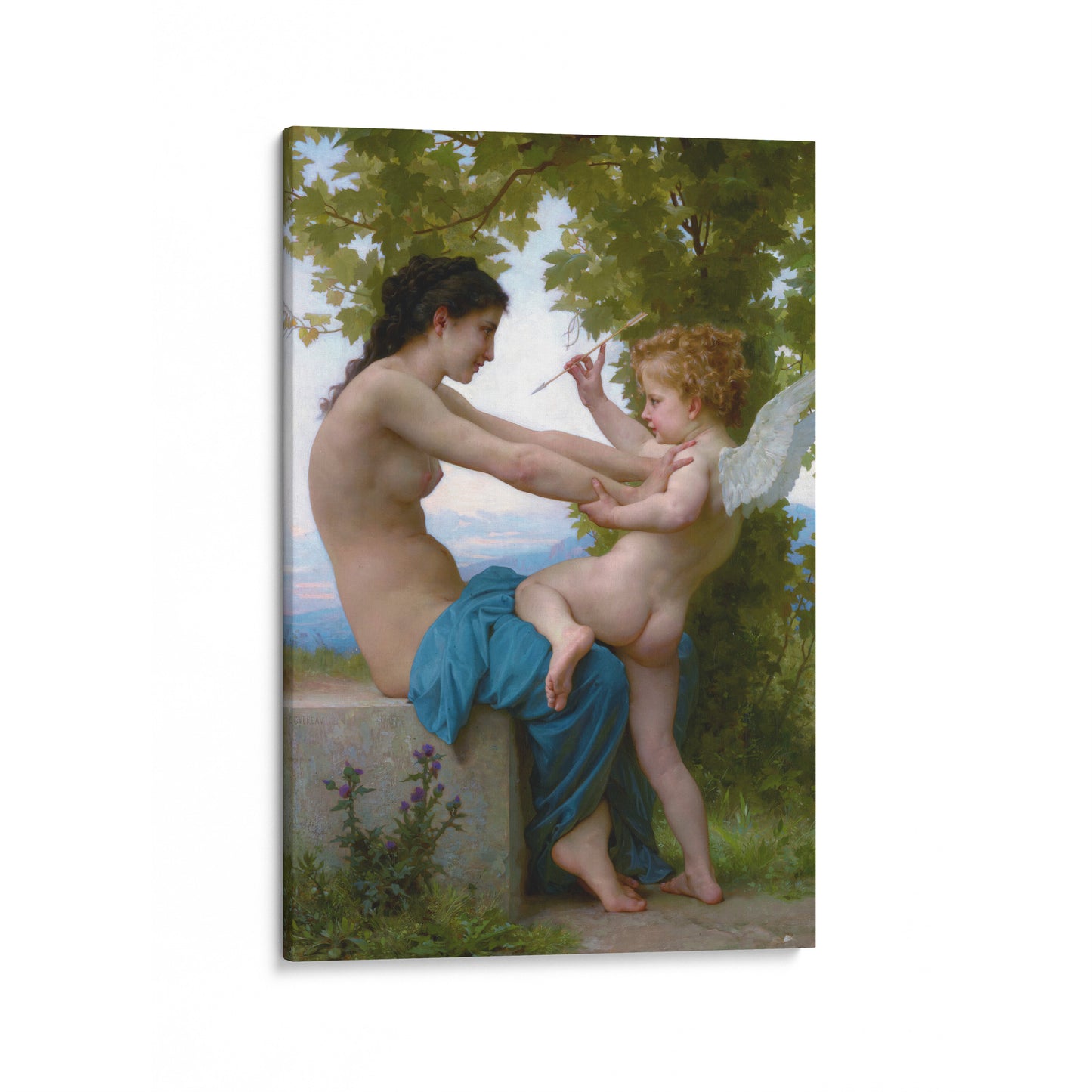 A Young Girl Defending Herself Against Love | William-Adolphe Bouguereau | 1880