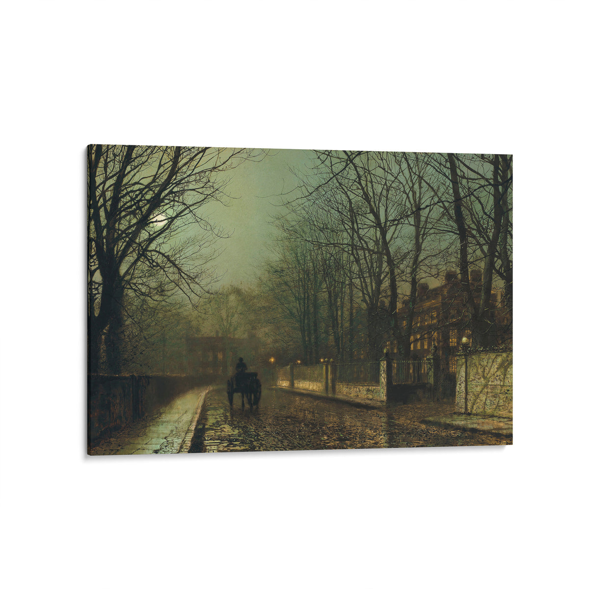 A Wet Moon, Putney Road | John Atkinson Grimshaw | 1886